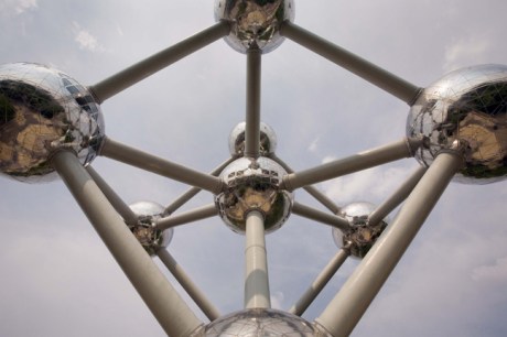 The Atomium, Heysel Park, Brussels, Belgium, April 2011