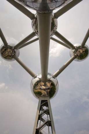 The Atomium, Heysel Park, Brussels, Belgium, April 2011