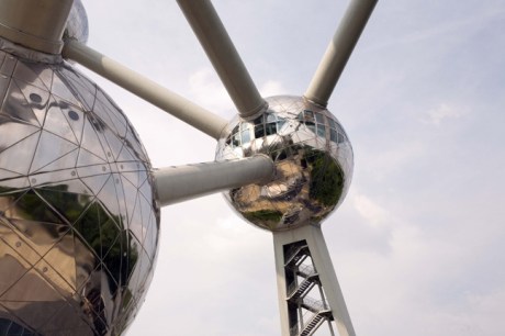 The Atomium, Heysel Park, Brussels, Belgium, April 2011