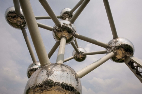 The Atomium, Heysel Park, Brussels, Belgium, April 2011