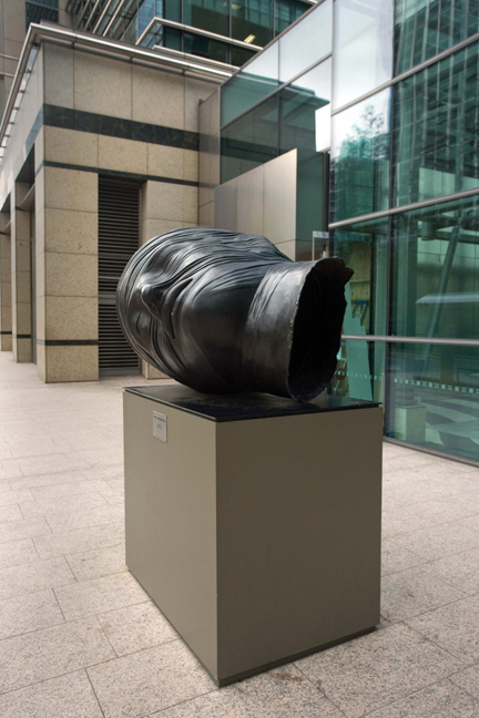 Testa Addormentata, Igor Mitoraj,Canary Wharf, London, England, October 2011