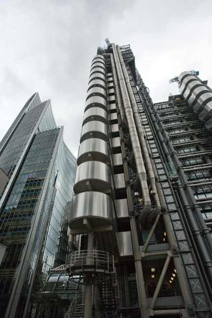 Lloyd's building, Lime Street, London, England, October 2011