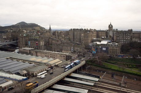 from the Scott Monument, Edinburgh, Scotland, February 2012