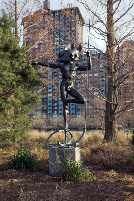 Ulysses,Ugo Attardi,Rockefeller Park, Manhattan, New York, America, January 2012