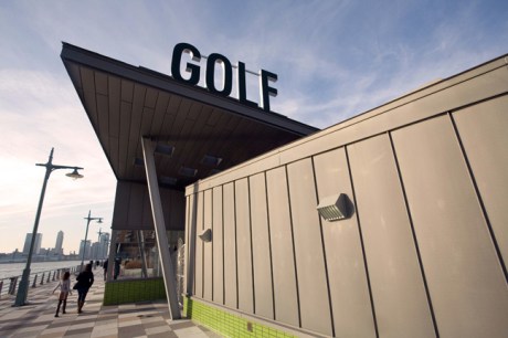 Pier 25, Hudson River Park, Manhattan, New York, America, January 2012