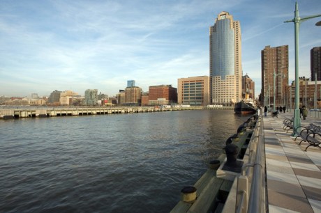 Pier 25, Hudson River Park, Manhattan, New York, America, January 2012