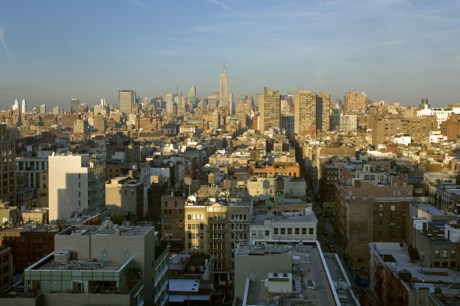 Manhattan from Tribeca, New York, America, January 2012
