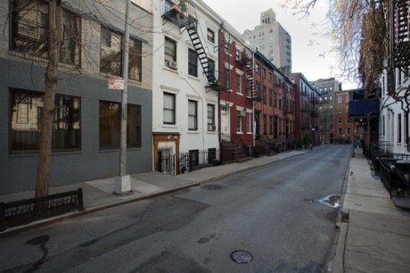 Gay Street, West Village, Manhattan, New York, America, January 2012