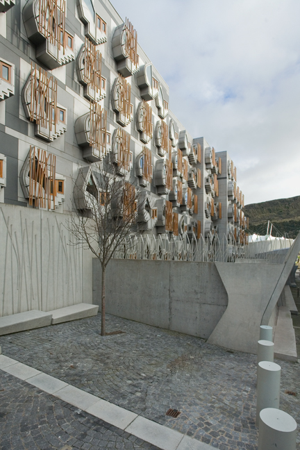 MSP Building, Reid's Close, Edinburgh, Scotland, February 2012