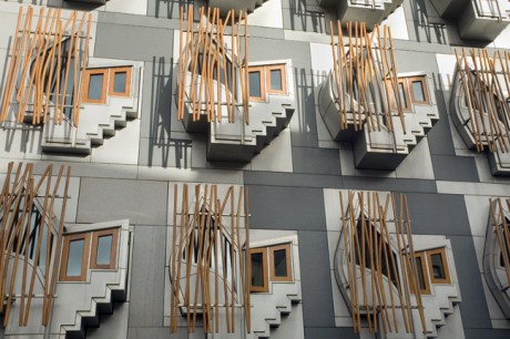 MSP Building, Reid's Close, Edinburgh, Scotland, February 2012