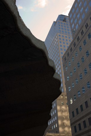 Vesey Street, Battery Park, Manhattan, New York, America, January 2012