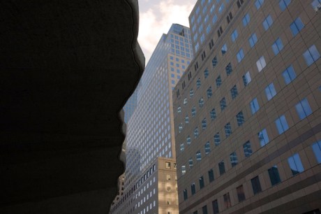 Vesey Street, Battery Park, Manhattan, New York, America, January 2012