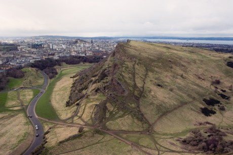 The Salisbury Crags, Edinburgh, Scotland, February 2012