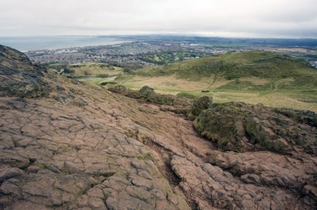 Arthur's Seat, Salisbury Crags, Edinburgh, Scotland, February 2012