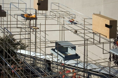 Model for a Habitat, High Line, Manhattan, New York, America, January 2012