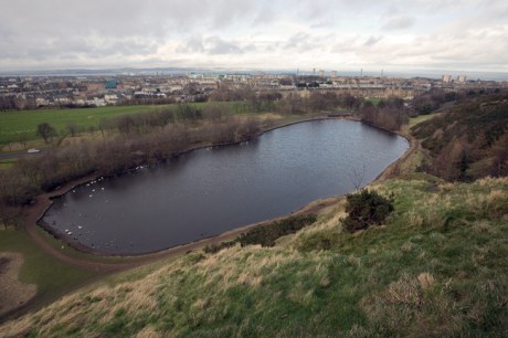 St Margaret's Lock, Holyrood, Edinburgh, Scotland, February 2012