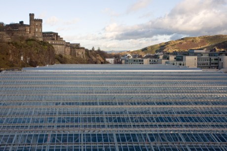 Waverley Station from N. Bridge, Edinburgh, Scotland, February 2012