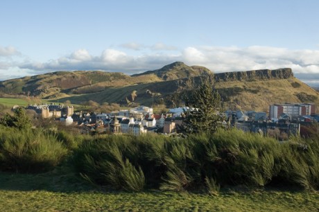 Arthur's Seat from Calton Hill, Edinburgh, Scotland, February 2012