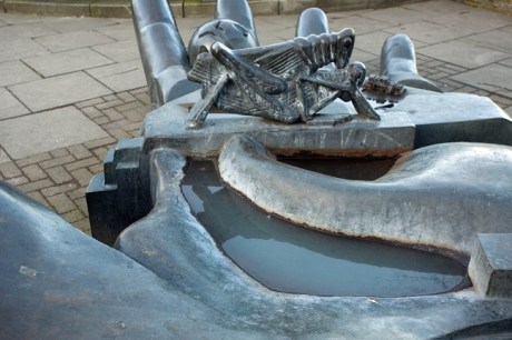 Paolozzi Sculpture, Leith Walk, Edinburgh, Scotland, February 2012