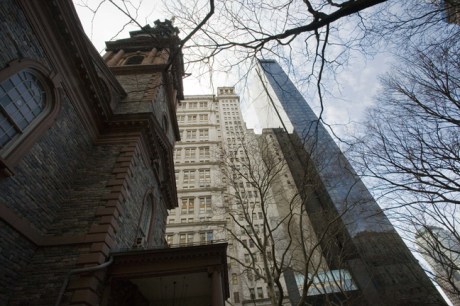 Trinity Church, Manhattan, New York, America, January 2012
