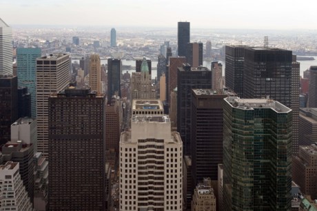 From the Rockefeller Centre, Manhattan, New York, America, January 2012