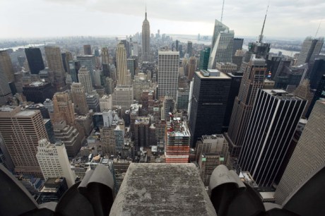 From the Rockefeller Centre, Manhattan, New York, America, January 2012