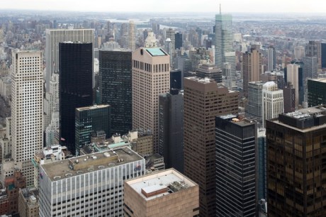 From the Rockefeller Centre, Manhattan, New York, America, January 2012