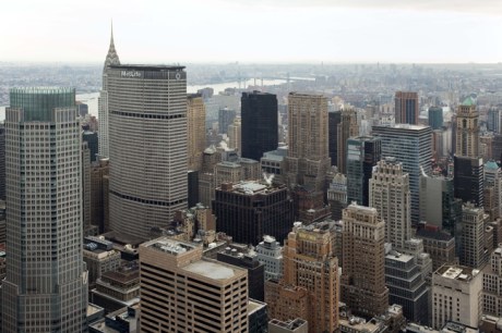 From the Rockefeller Centre, Manhattan, New York, America, January 2012