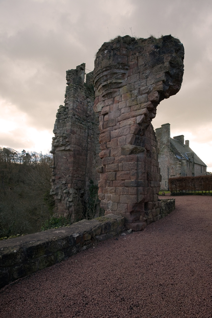 Roslin Castle, Roslin, Midlothian, Scotland, February 2012