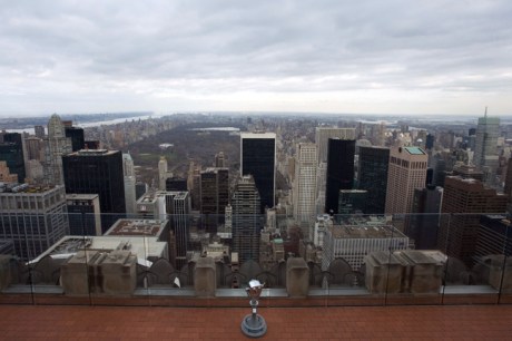 From the Rockefeller Centre, Manhattan, New York, America, January 2012