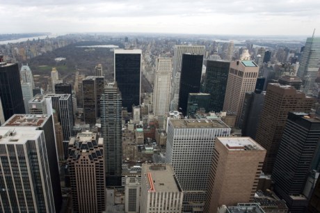 From the Rockefeller Centre, Manhattan, New York, America, January 2012