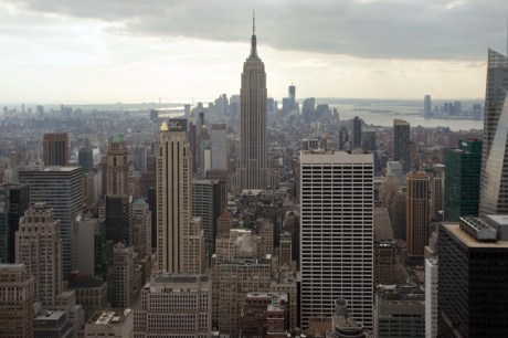 From the Rockefeller Centre, Manhattan, New York, America, January 2012