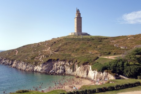 Torre de Hércules & Playa As Lapas, A Coruna, Spain, July 2013