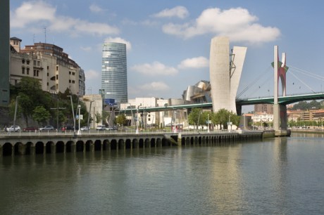 Ria del Nervion & La Salve Bridge, Bilbao, Spain, July 2013