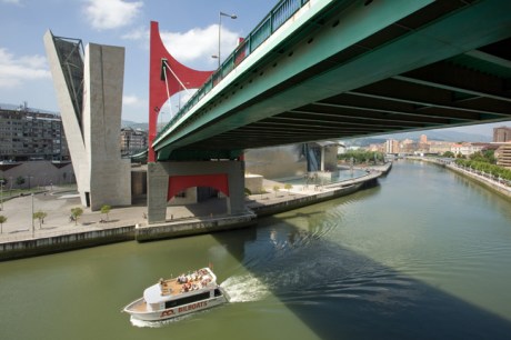 Ria del Nervion & La Salve Bridge, Bilbao, Spain, July 2013