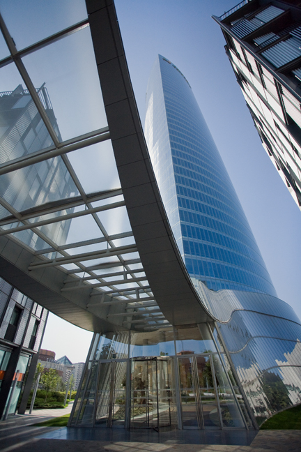 Torre Iberdrola, Plaza de Euskadi, Bilbao, Spain, July 2013