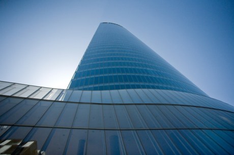Torre Iberdrola, Plaza de Euskadi, Bilbao, Spain, July 2013
