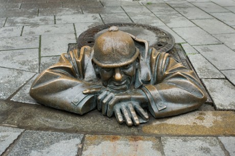 Čumil, Viktor Hulik, Laurinska, Bratislava, Slovakia, April 2014