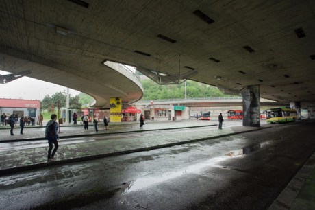 Novy Most Bus Station, Bratislava, Slovakia, April 2014