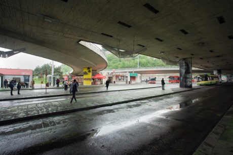 Novy Most Bus Station, Bratislava, Slovakia, April 2014
