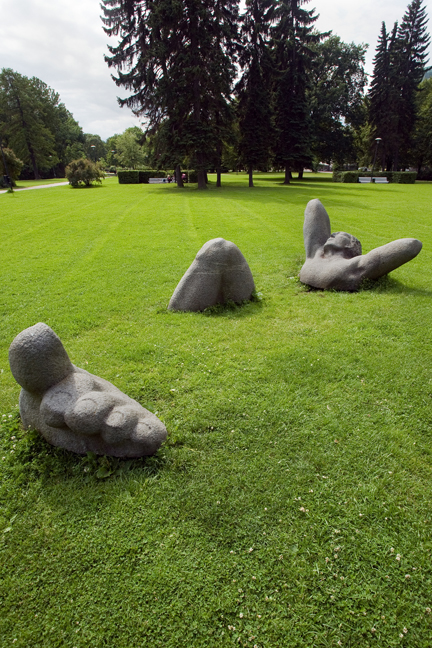 Puhkaja statue Toompark,Tallinn, Estonia, July 2015