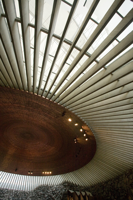 Temppeliaukion Church, Lutherinkatu, Helsinki, Finland, July 2015