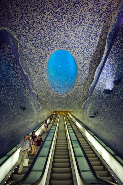 Toledo Metro Station, Naples, Italy, July 2017