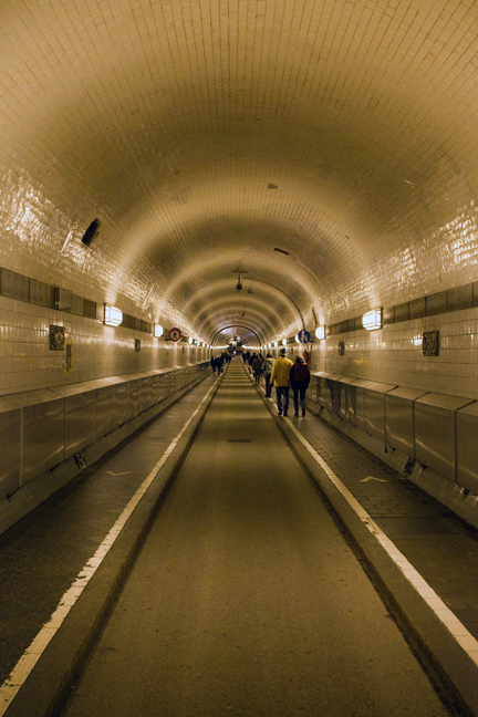 Alter Elbtunnel, Hamburg, Germany, January 2018