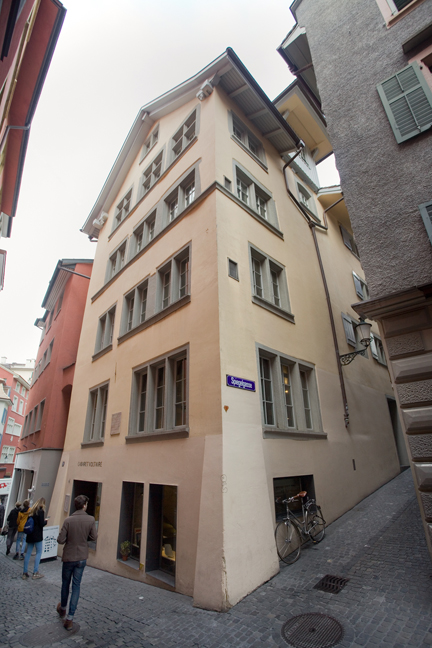 Cabaret Voltaire, Spiegelgasse, Zürich, Switzerland, November 2018