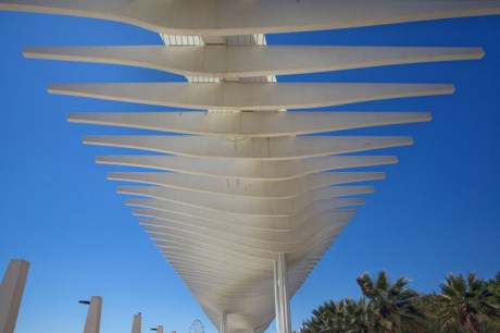 Paseo del Muelle Uno, Malaga, Spain, April 2019