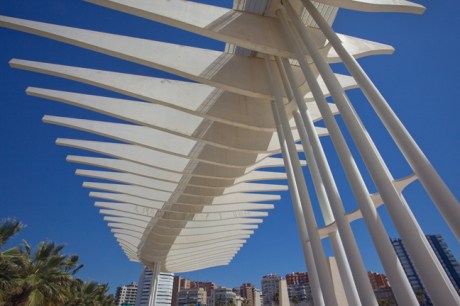 Paseo del Muelle Uno, Malaga, Spain, April 2019