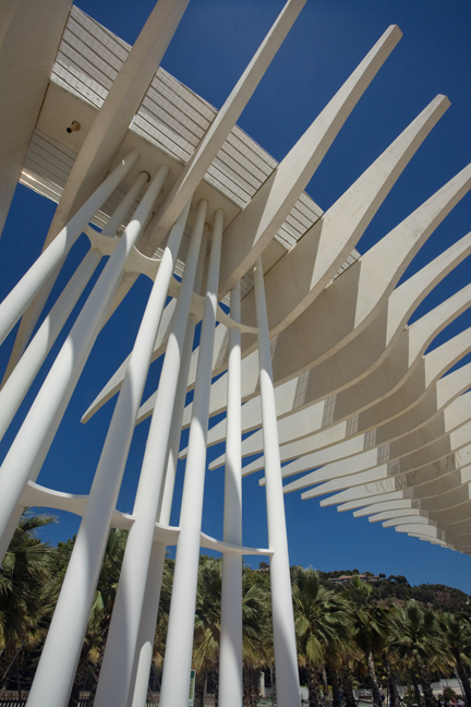 Paseo del Muelle Uno, Malaga, Spain, April 2019