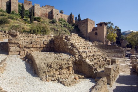 Teatro Romano, Calle Alacazabilla, Malaga, Spain, April 2019