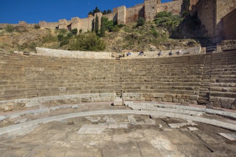 Teatro Romano, Calle Alacazabilla, Malaga, Spain, April 2019